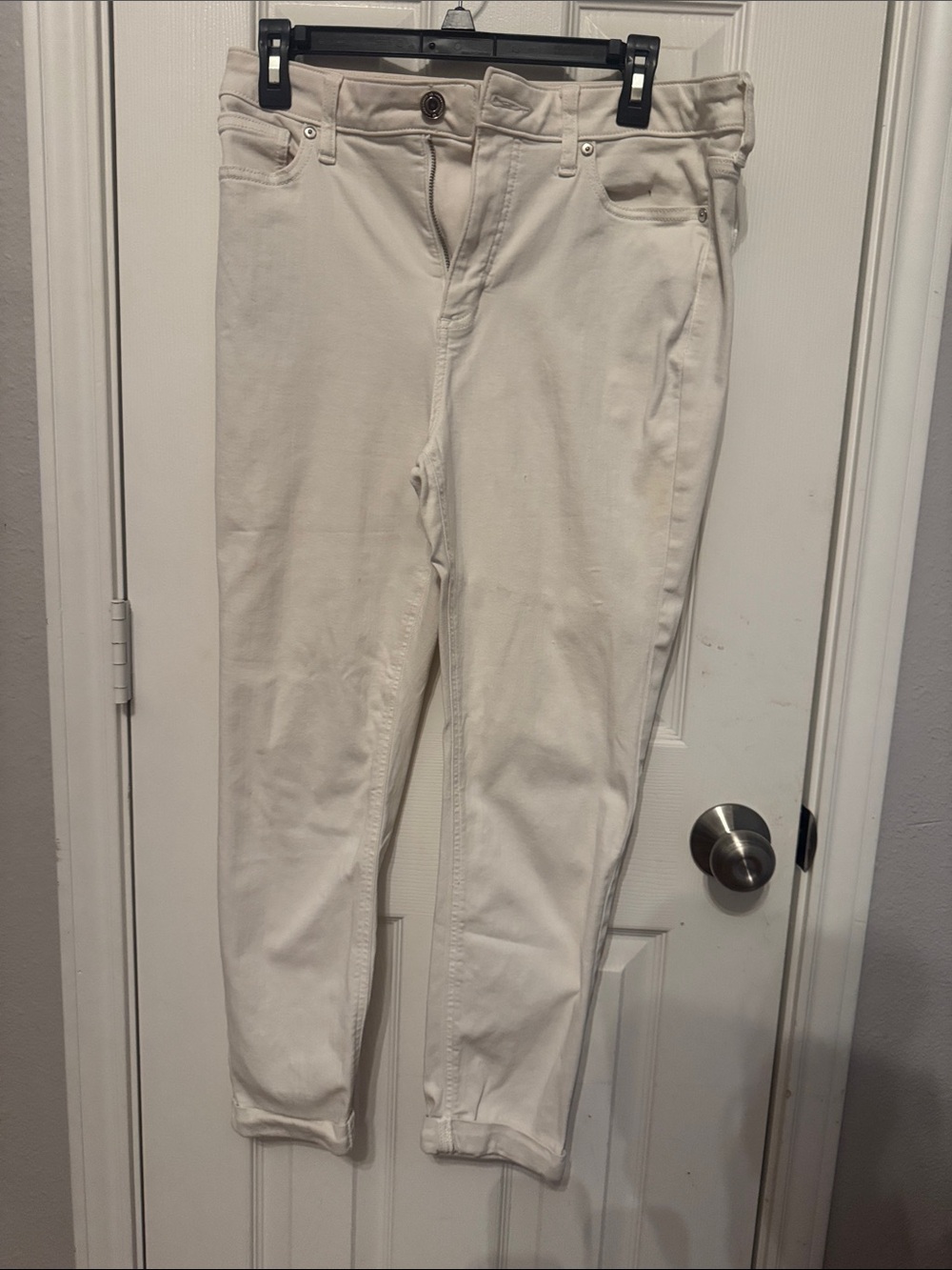 High rise skinny jeans